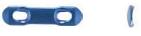 F28-ST-102 - Nẹp thẳng, 2 lỗ, Xanh dương, dày 1.6 - JEIL (Hàn Quốc)